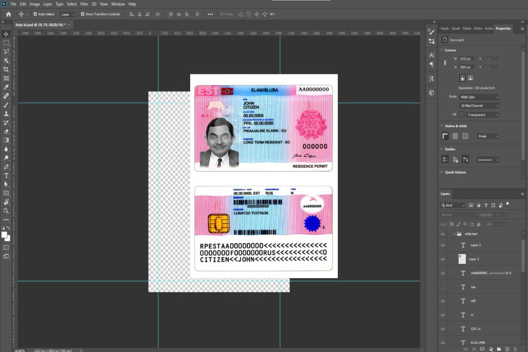 Permis de séjour en Estonie template